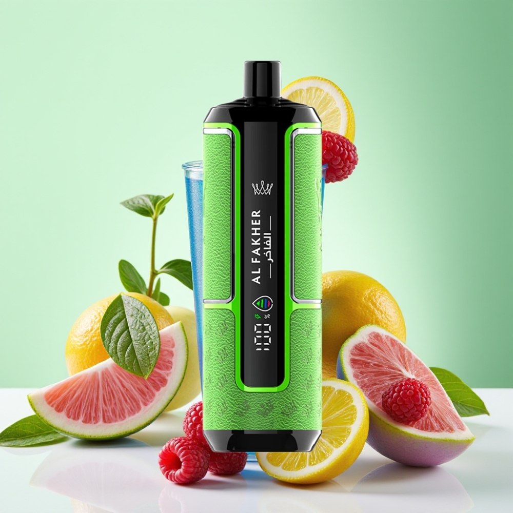 اكتشف متعة التبخير الاستثنائية مع Al Fakher Crown Bar 15K Hypermax - Blue Razz Lemonade